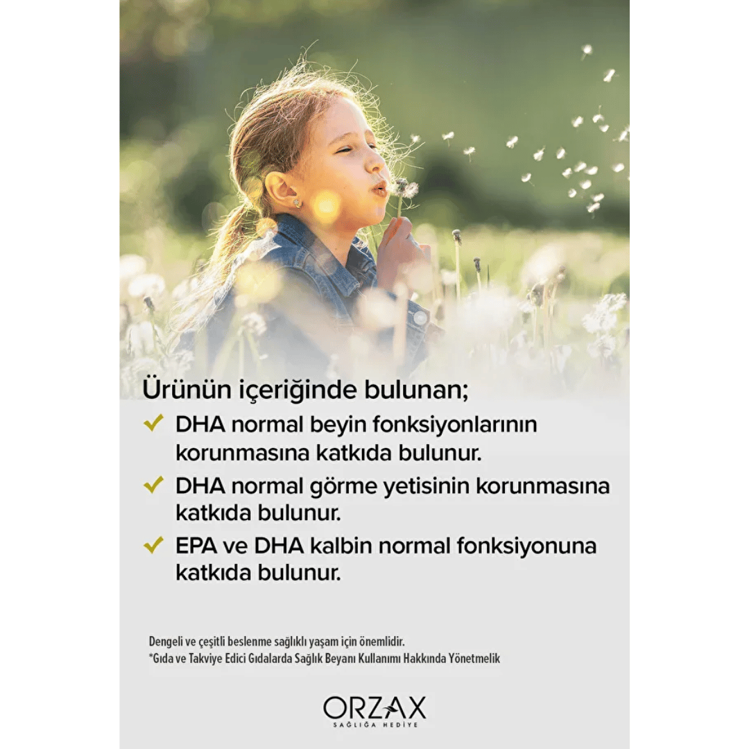 Orzax Ocean Omega3 Şurup 150 ml - Limon - Orzax