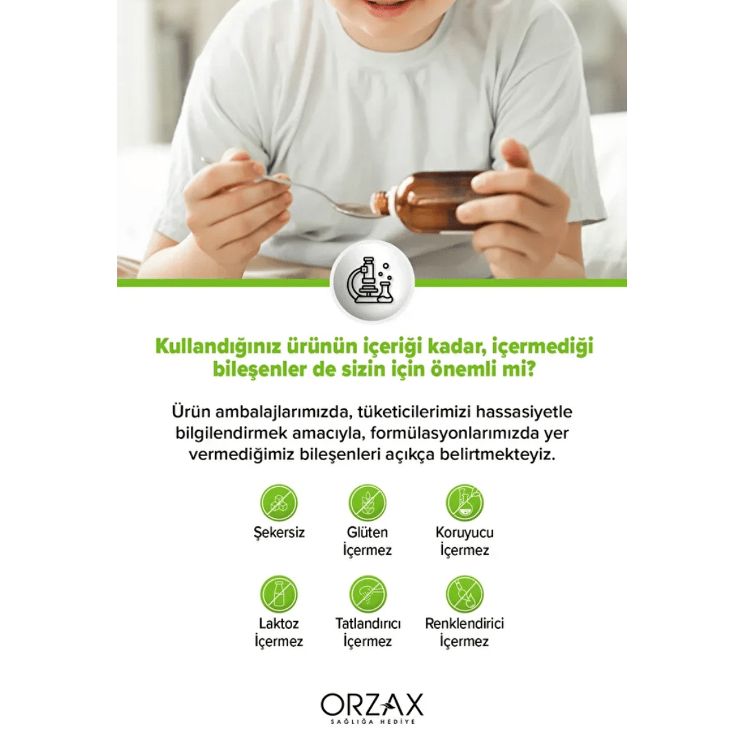 Orzax Ocean Omega3 Şurup 150 ml - Portakal - Orzax
