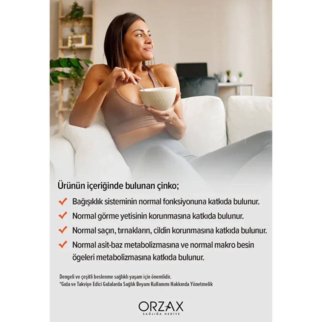 Orzax Ocean Picozinc Takviye Edici Gıda 45 Tablet - Orzax