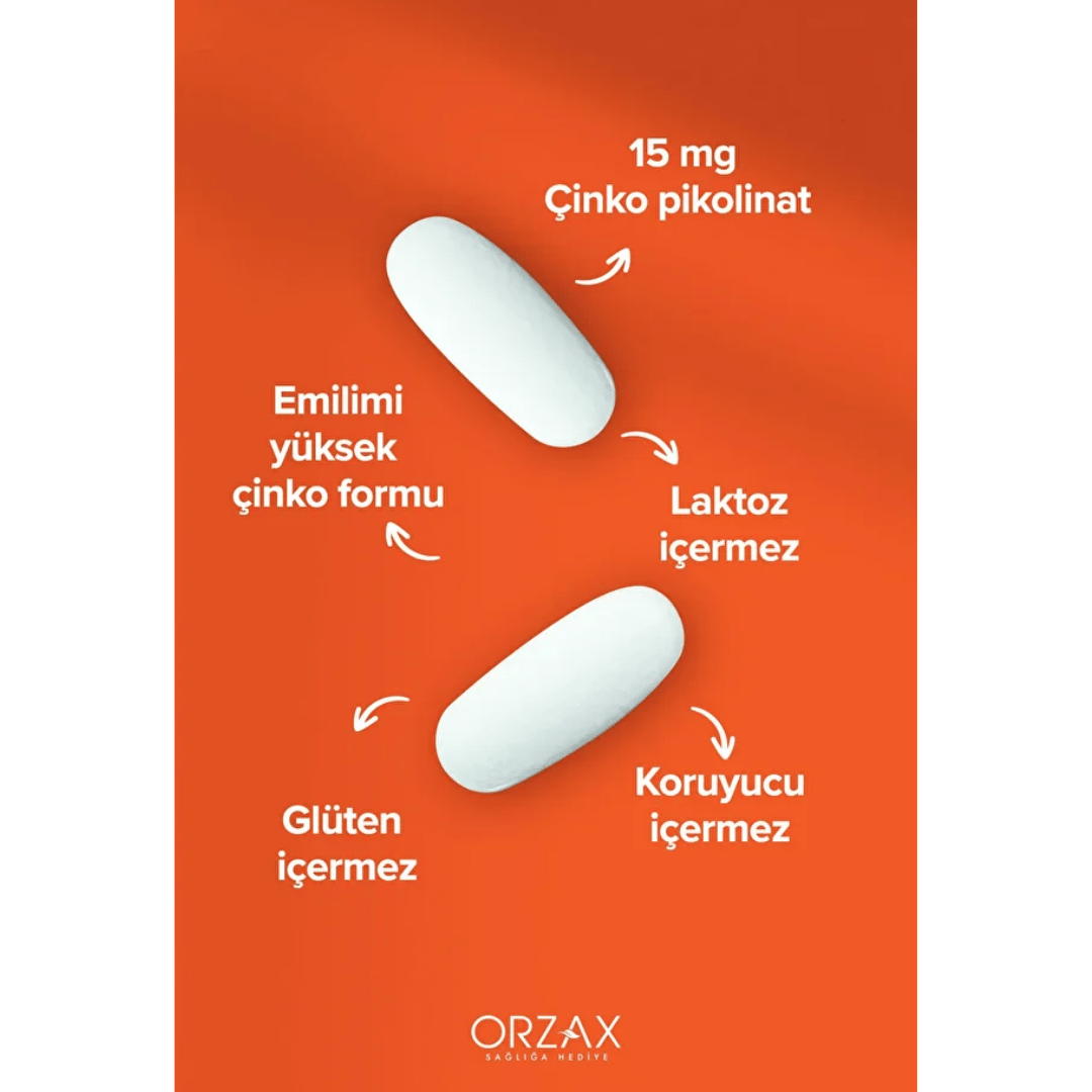 Orzax Ocean Picozinc Takviye Edici Gıda 45 Tablet - Orzax