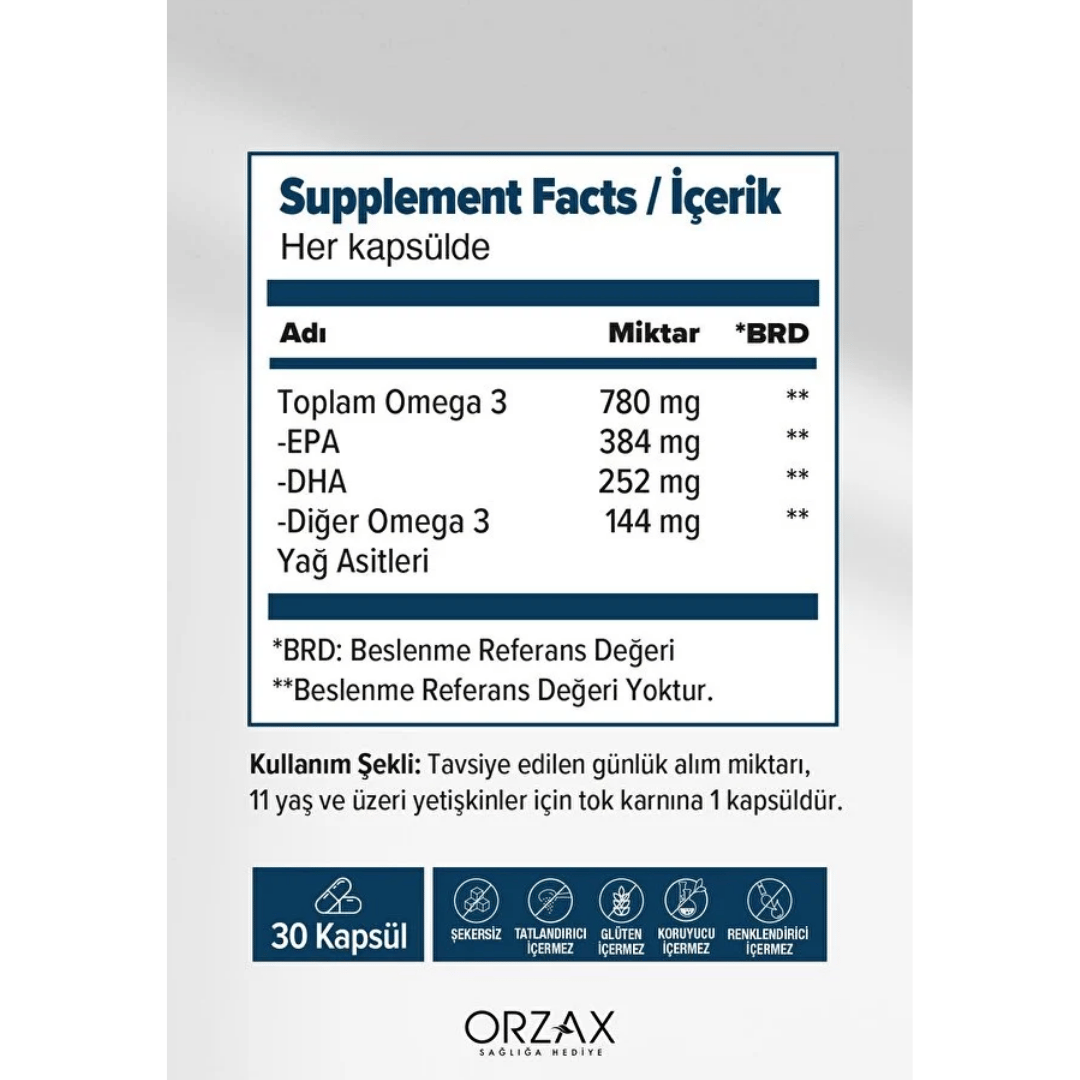 Orzax Ocean Plus 30 Kapsül - Orzax