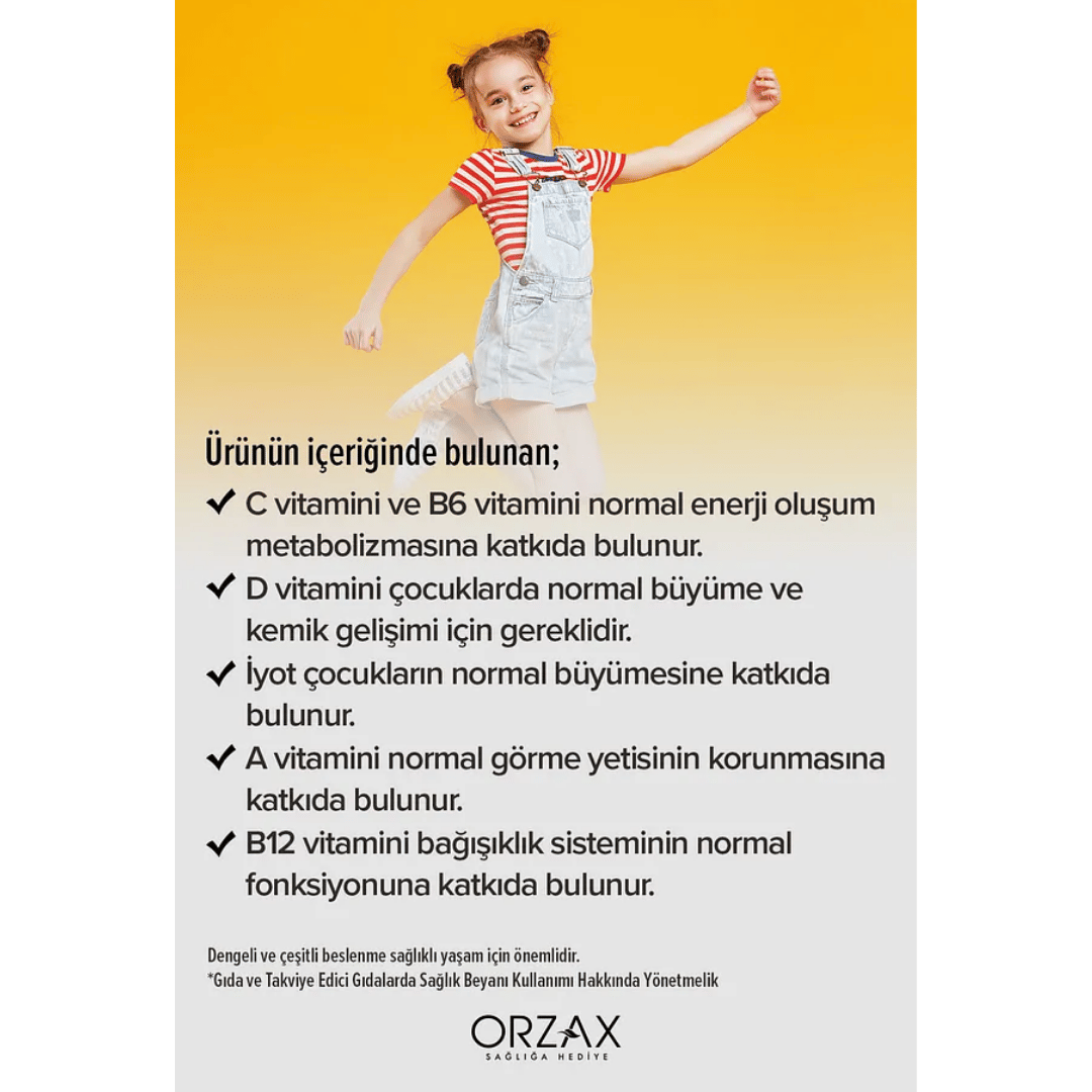 Orzax Ocean Smart Gumies Multivitamin Meyve Sulu Jel 64 Adet - Orzax