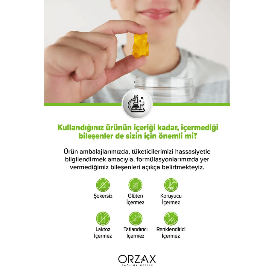 Orzax Ocean Smart Gumies Multivitamin Meyve Sulu Jel 64 Adet - Orzax