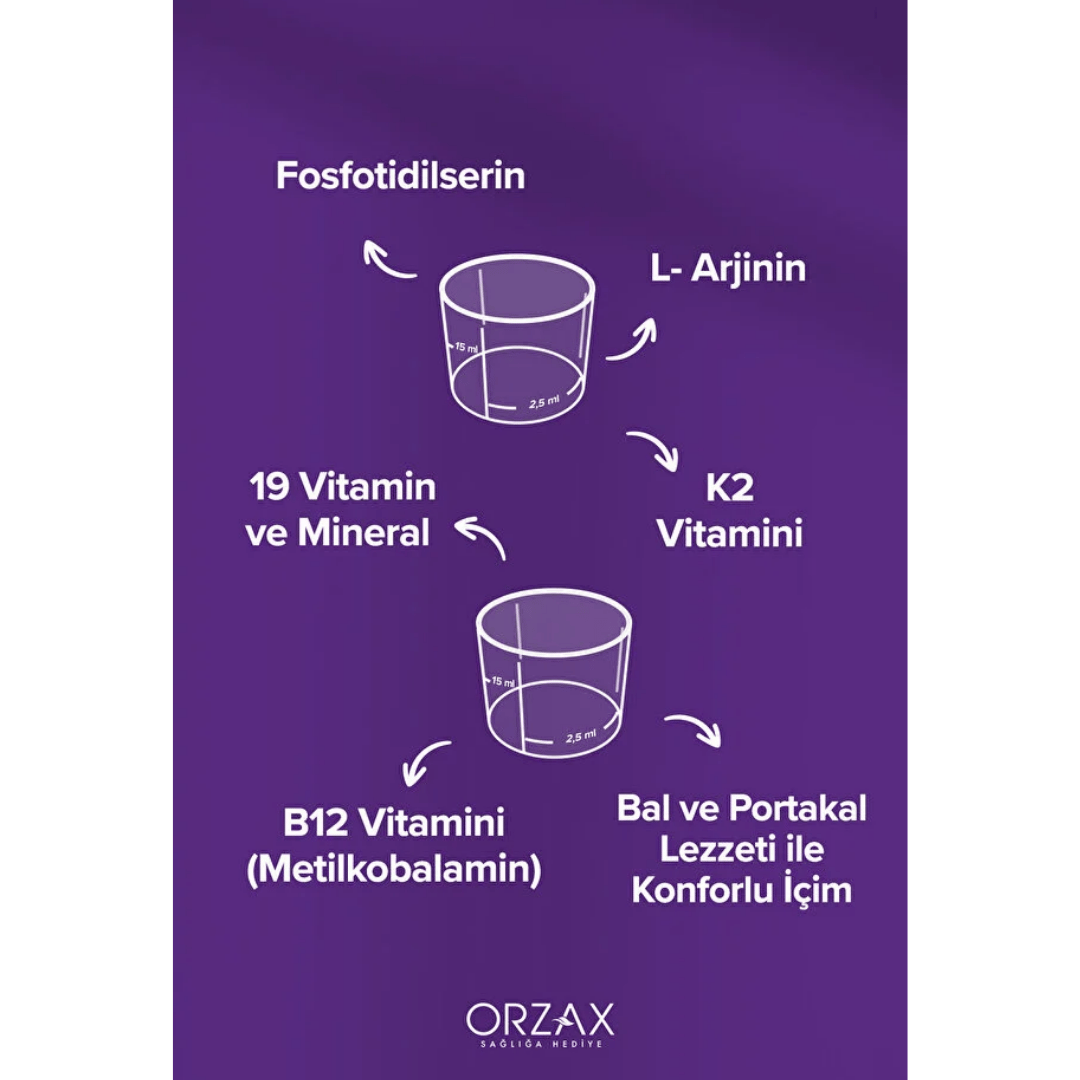 Orzax Ocean VM Arginin PS Takviye Edici Gıda 150 ml - orzax