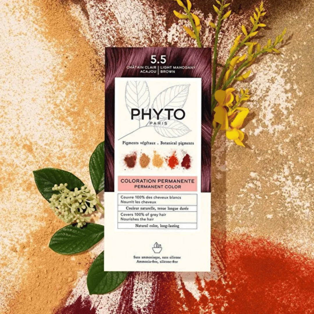 Phyto Color 5.5 Açık Kestane Akaju Amonyaksız Kalıcı Bitkisel Saç Boyası - Phyto