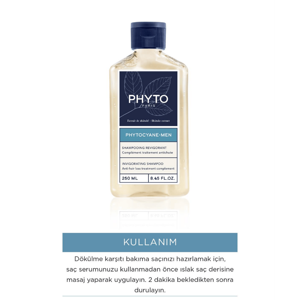 Phyto Phanere 240 Kapsül+Phyto Phytocyane Men Invigorating Shampoo Erkek Tipi Saç Dökülmesine Karşı Şampuan 250Ml - Phyto Saç Bakım