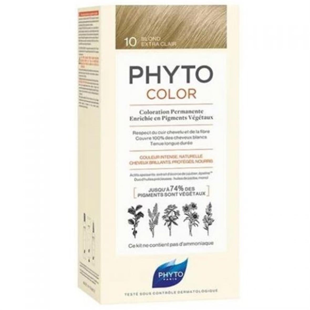 Phyto Phytocolor Bitkisel Saç Boyası 10 - Çok Açık Sarı Yeni Formül - Phyto Saç Bakım