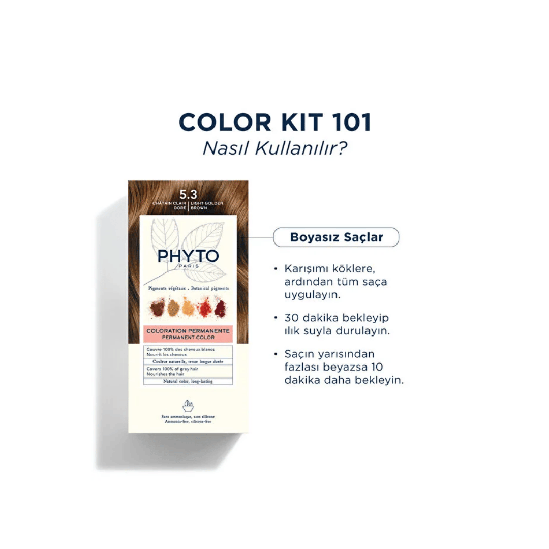 Phyto Phytocolor Bitkisel Saç Boyası - 5.3 - Açık Kestane Dore - Phyto