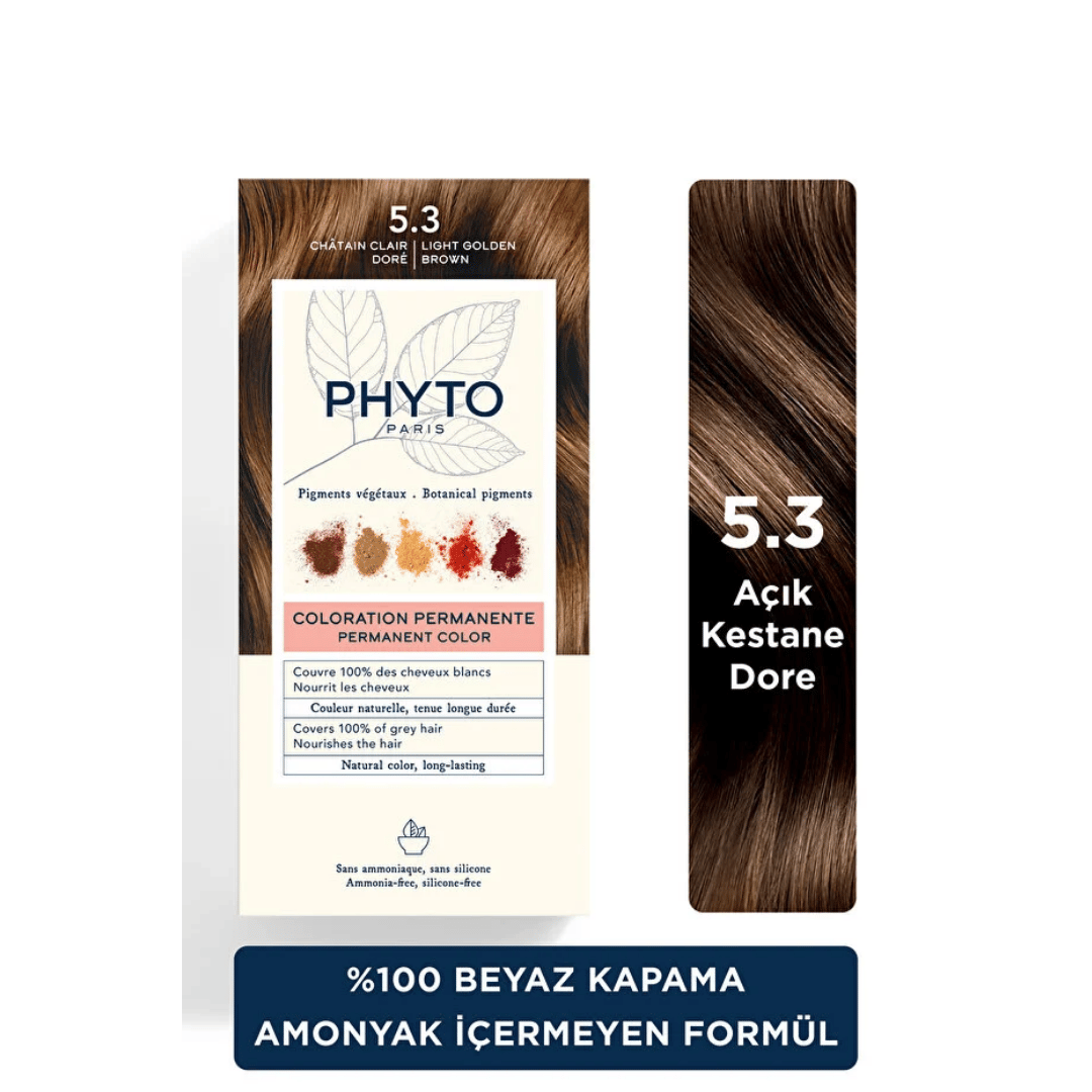 Phyto Phytocolor Bitkisel Saç Boyası - 5.3 - Açık Kestane Dore - Phyto