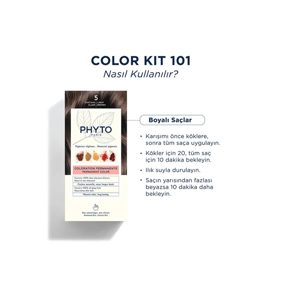 Phyto Phytocolor Bitkisel Saç Boyası - 5 - Açık Kestane - Phyto