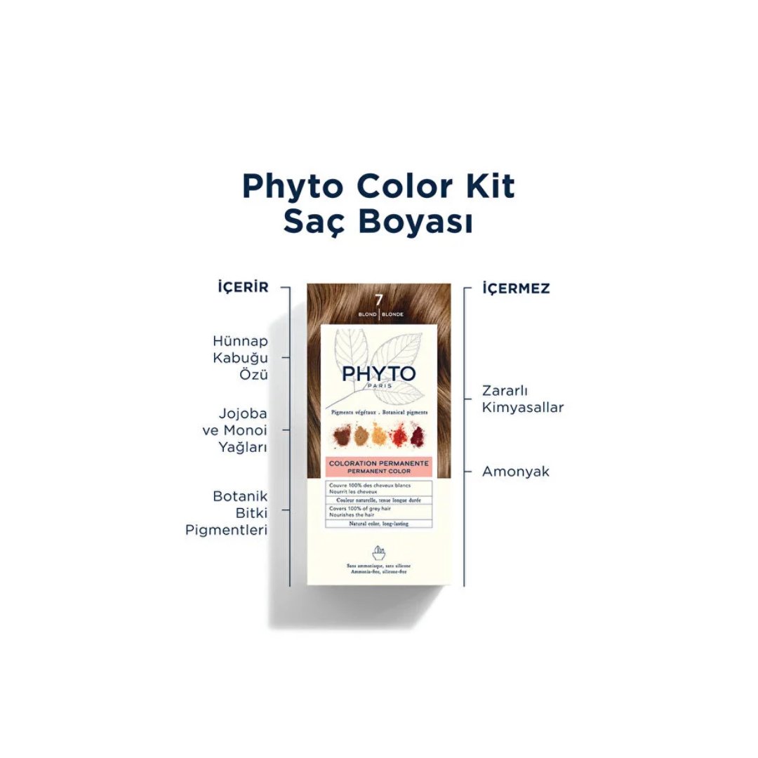 Phyto Phytocolor Bitkisel Saç Boyası - 7 - Kumral - Phyto