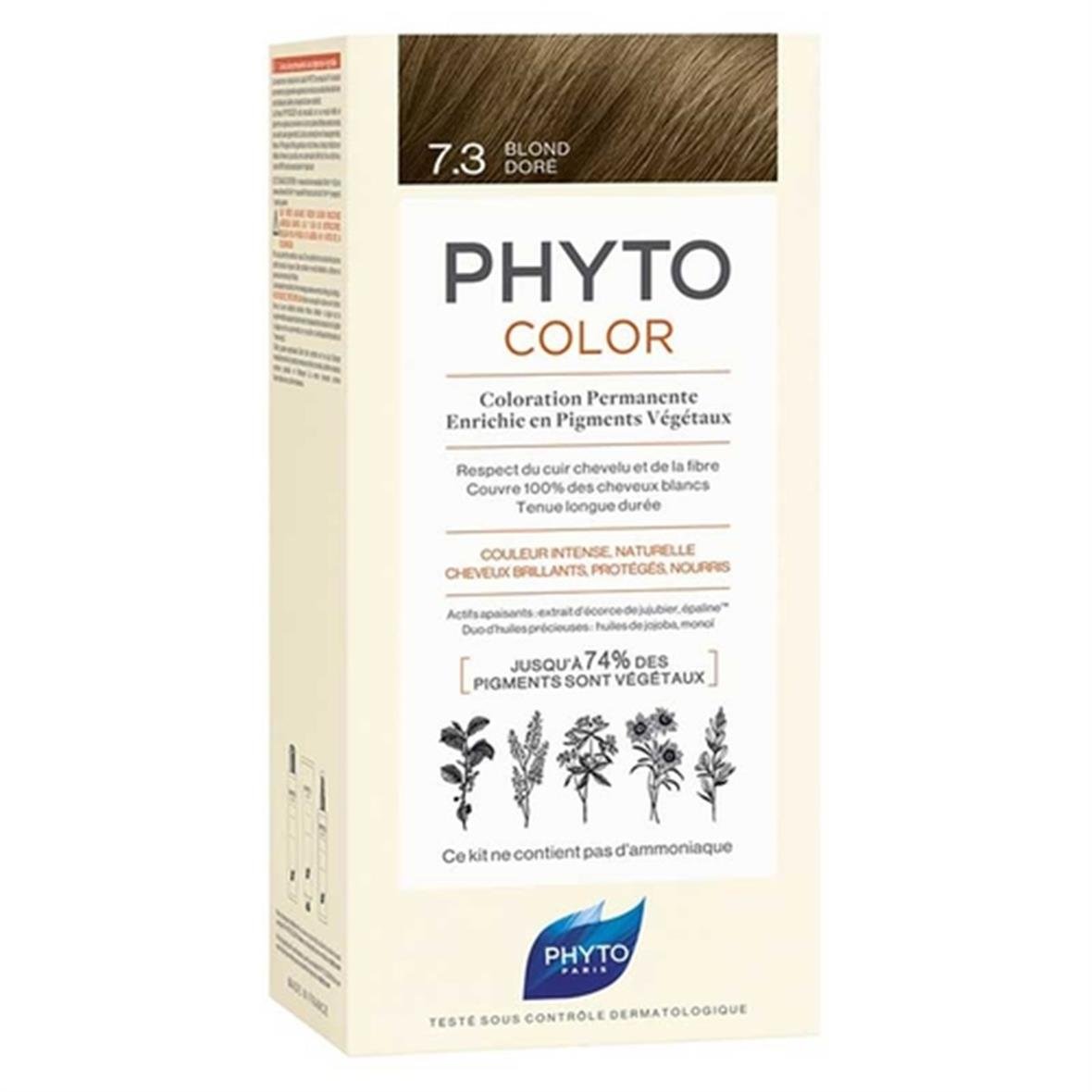 Phyto Phytocolor Bitkisel Saç Boyası 7.3 - Kumral Dore Yeni Formül - Phyto Saç Bakım