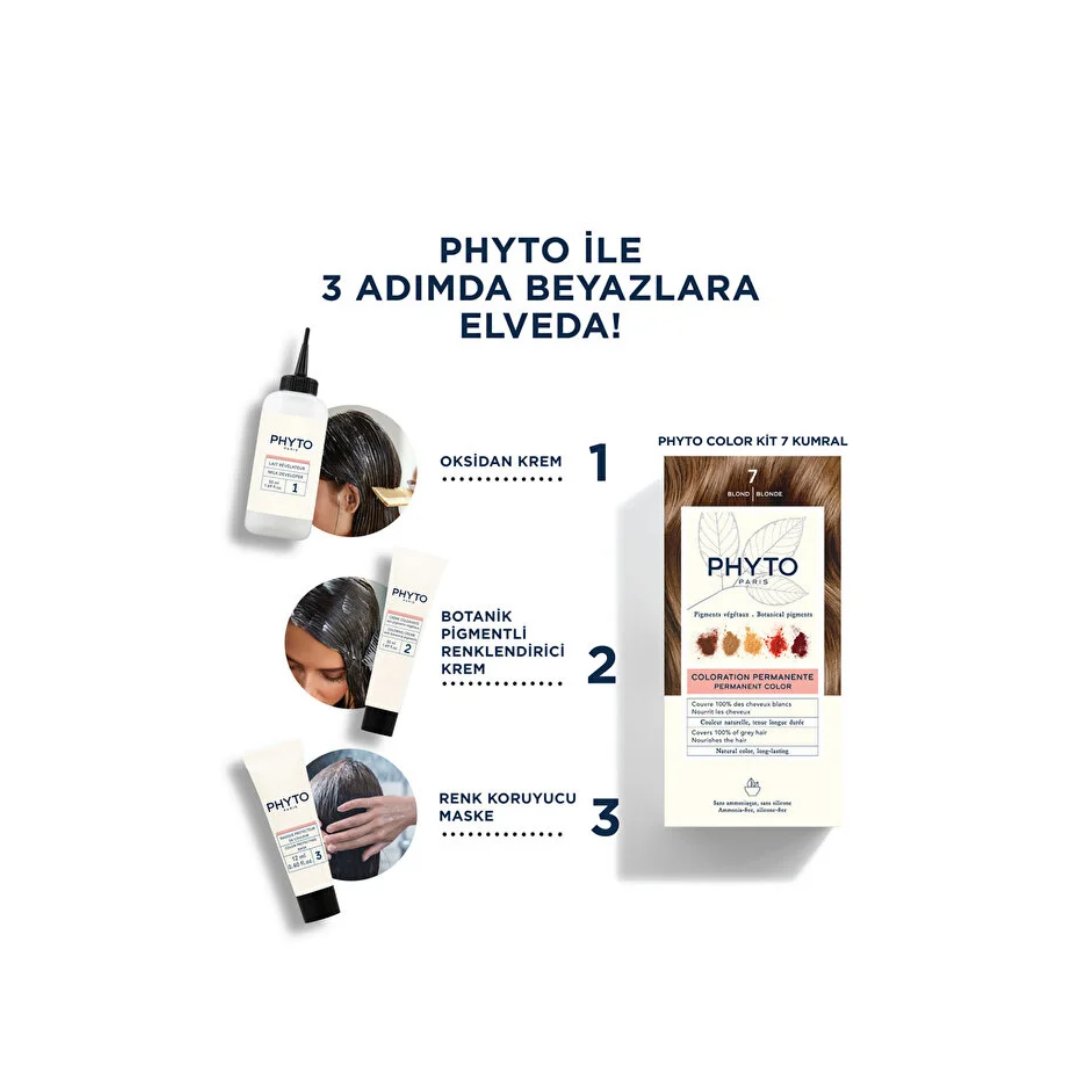 Phyto Phytocolor Bitkisel Saç Boyası - 7 - Kumral - Phyto