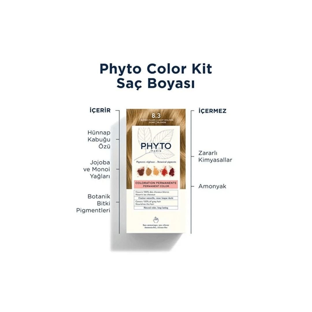 Phyto Phytocolor Bitkisel Saç Boyası 8.3 Sarı Dore Yeni Formül - Phyto