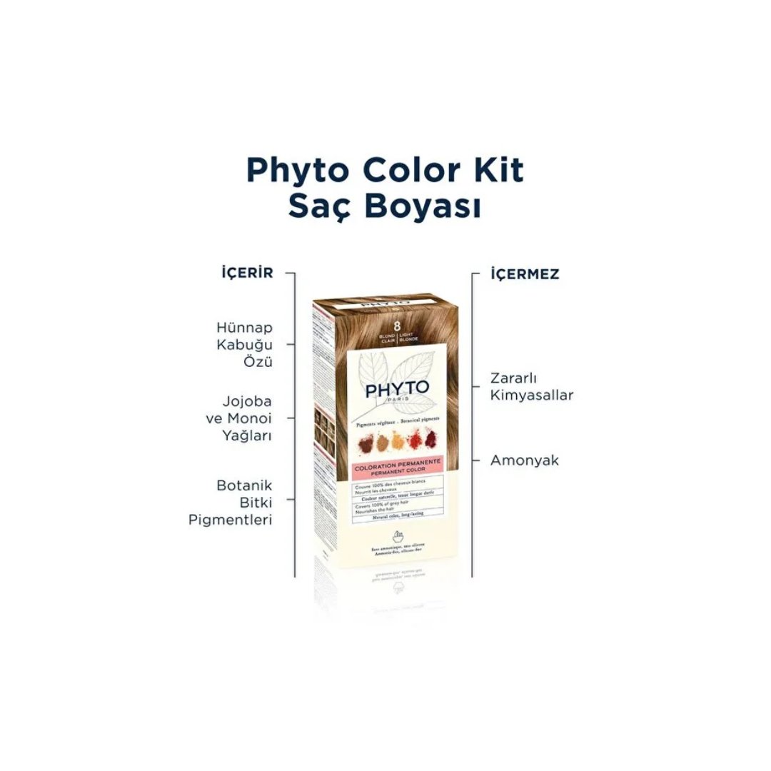 Phyto Phytocolor Bitkisel Saç Boyası - 8 Sarı - Phyto