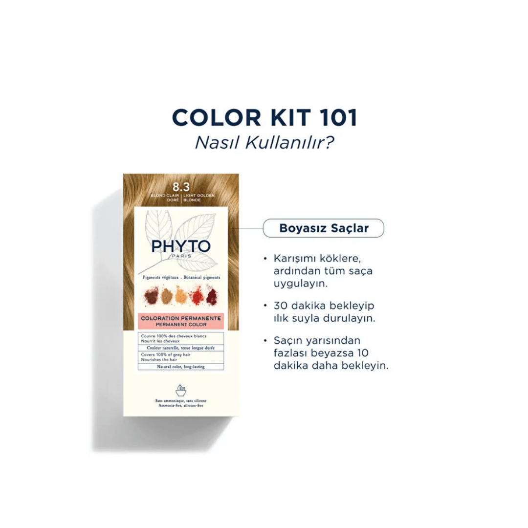 Phyto Phytocolor Bitkisel Saç Boyası 8.3 Sarı Dore Yeni Formül - Phyto