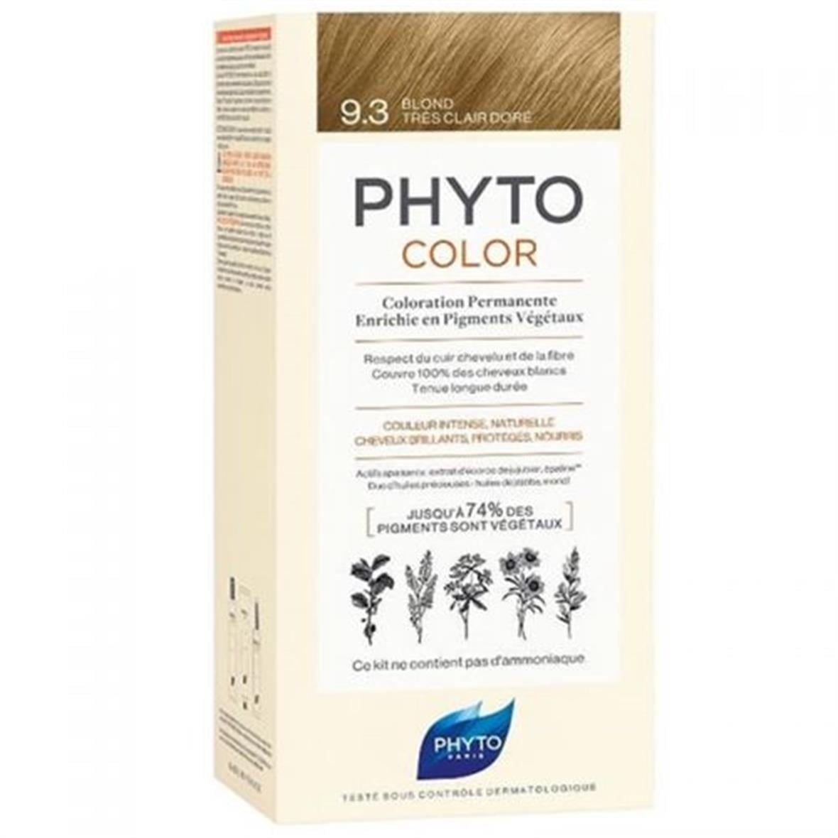 Phyto Phytocolor Bitkisel Saç Boyası 9.3 - Açık Sarı Dore Yeni Formül - Phyto Saç Bakım