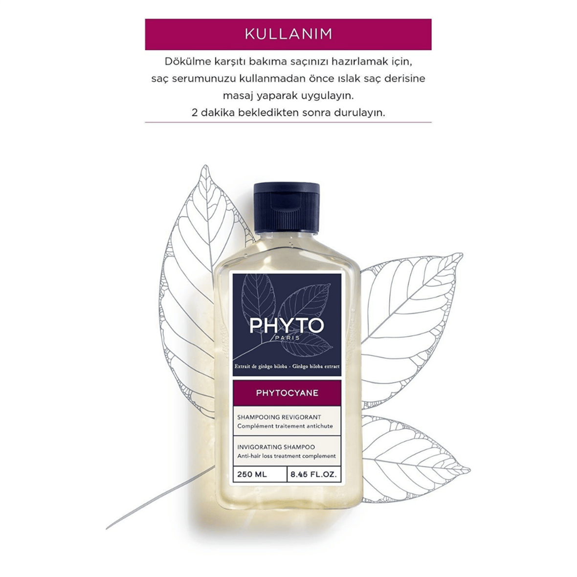 Phytocyane Invigorating Shampoo Kadın Tipi Saç Dökülmesine Karşı Etkili Canlandırıcı Şampuan 250 ml - 