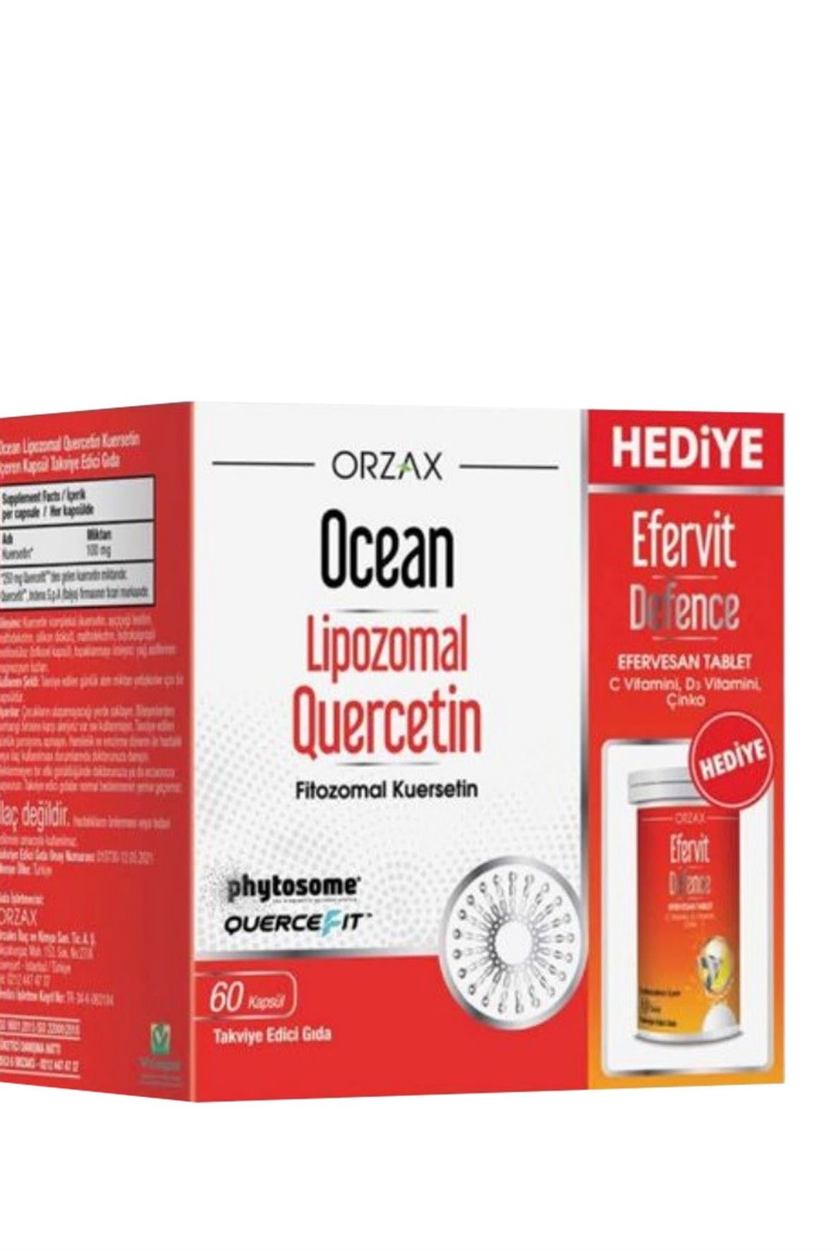 Quercetin 60 Kapsül + Efervit Defence - Ocean