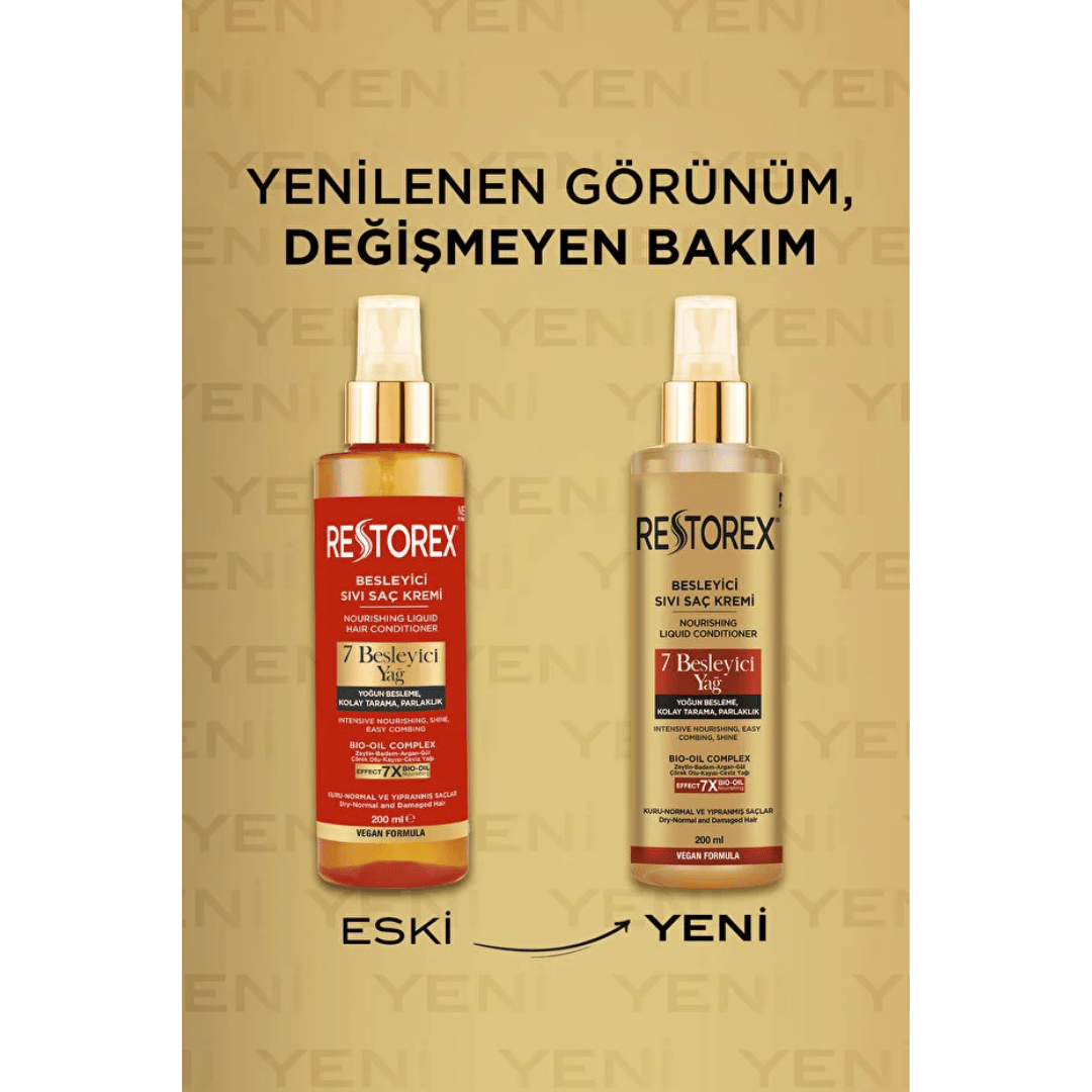 Restorex 7 Besleyici Yağ İçerikli Sıvı Saç Bakım Kremi 200 ml - Restorex