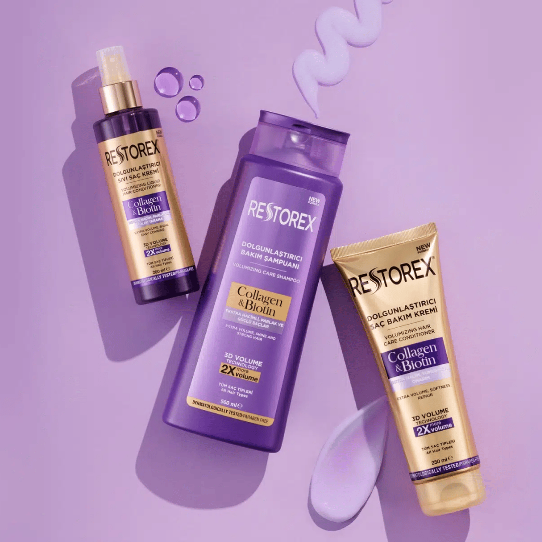 Restorex Collagen Biotin Dolgunlaştırıcı Sıvı Saç Kremi 200 ml - Restorex