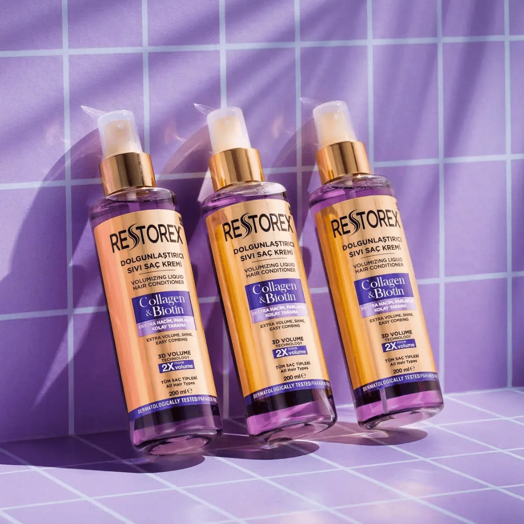 Restorex Collagen Biotin Dolgunlaştırıcı Sıvı Saç Kremi 200 ml - Restorex