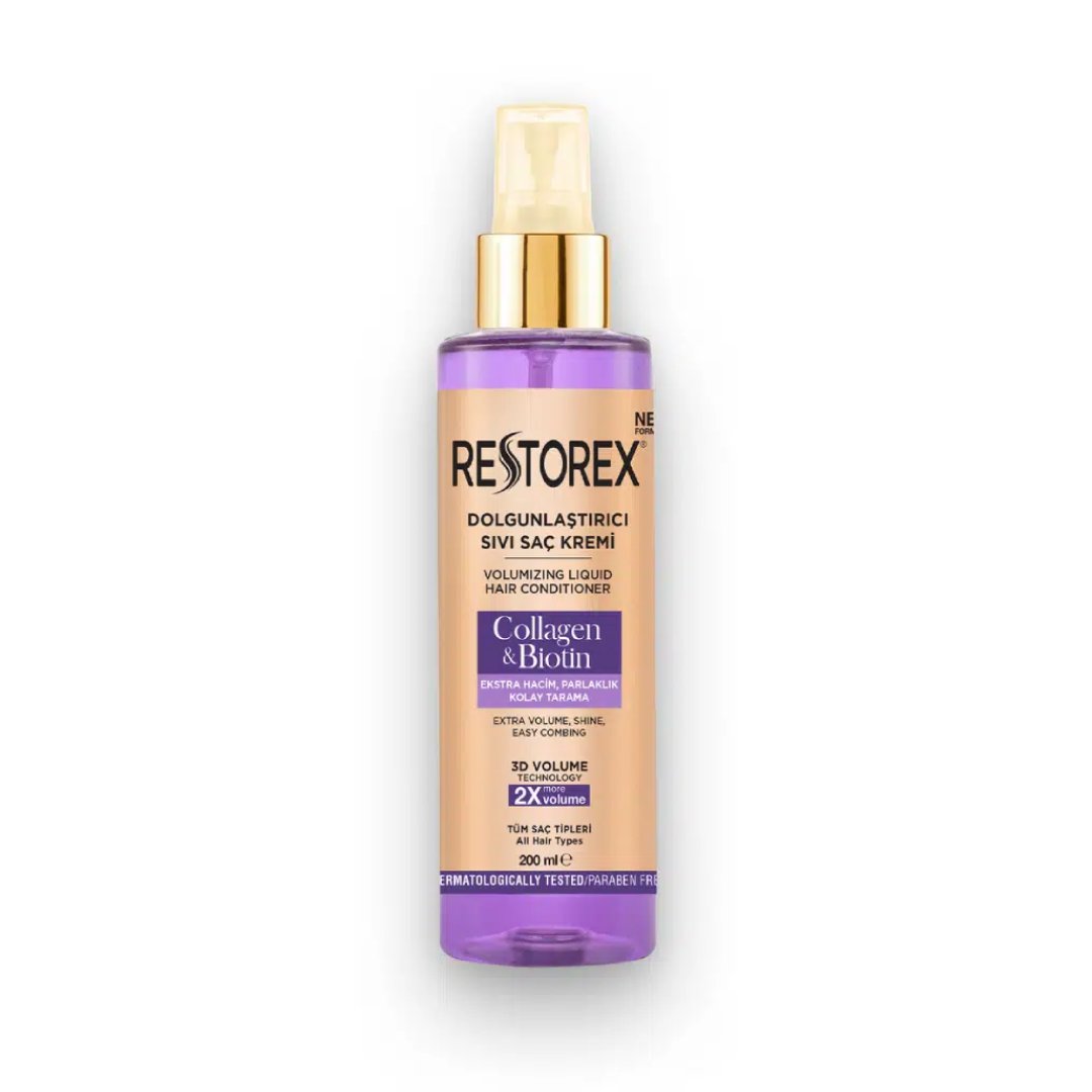 Restorex Collagen Biotin Dolgunlaştırıcı Sıvı Saç Kremi 200 ml - Restorex