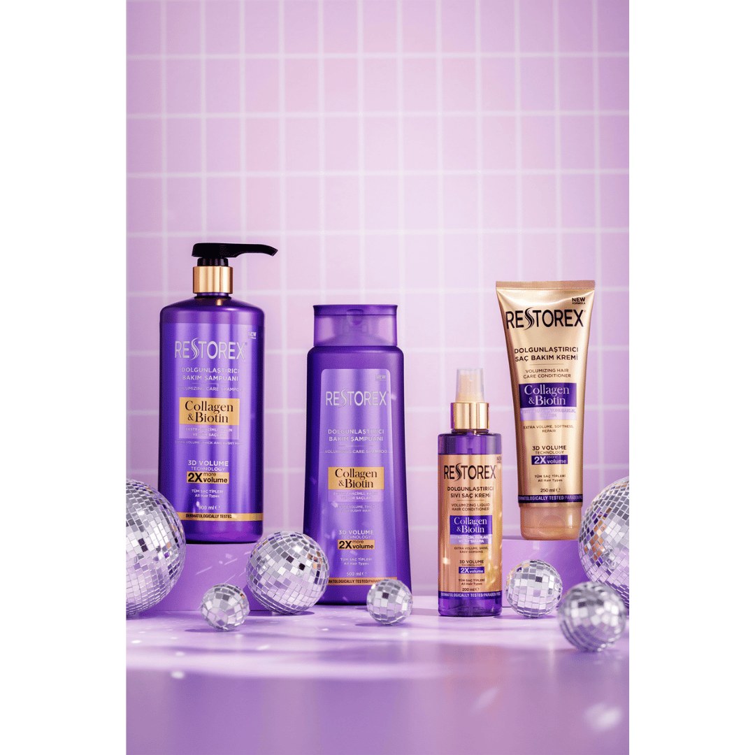 Restorex Collagen Biotin Dolgunlaştırıcı Bakım Şampuanı 900 ml - Restorex