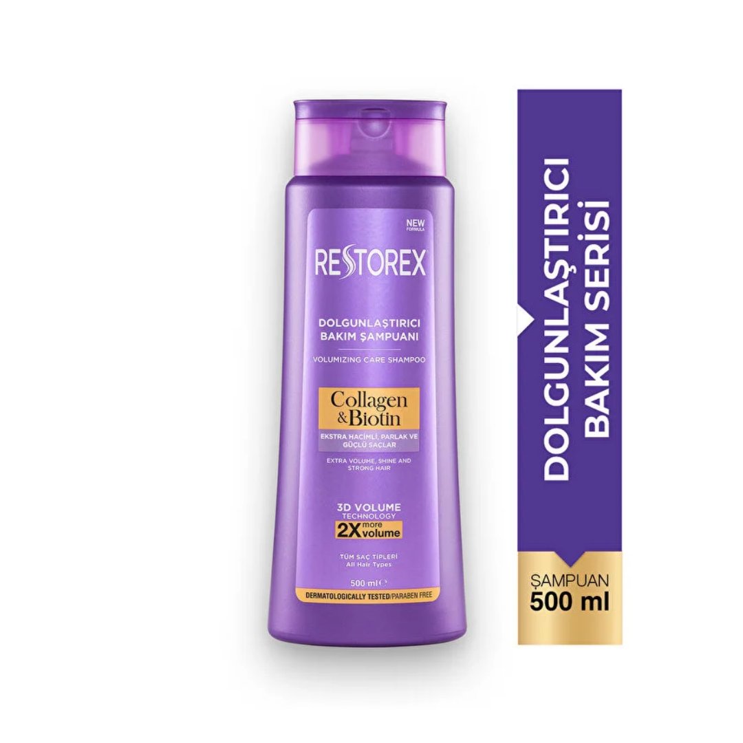 Restorex Collagen ve Biotin Dolgunlaştırıcı Şampuan 500 ml - Restorex