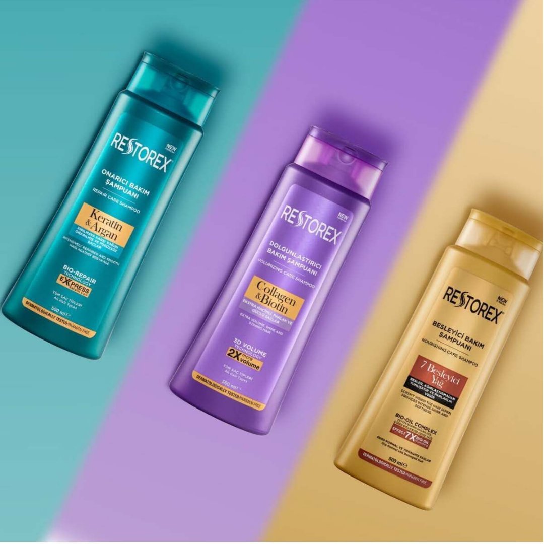 Restorex Keratin ve Argan Onarıcı Şampuan 500 ml - Restorex