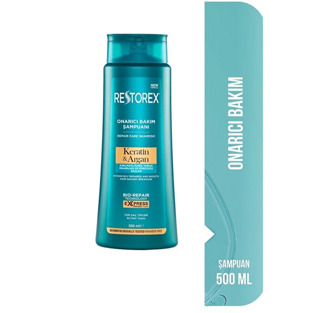 Restorex Keratin ve Argan Onarıcı Şampuan 500 ml - Restorex