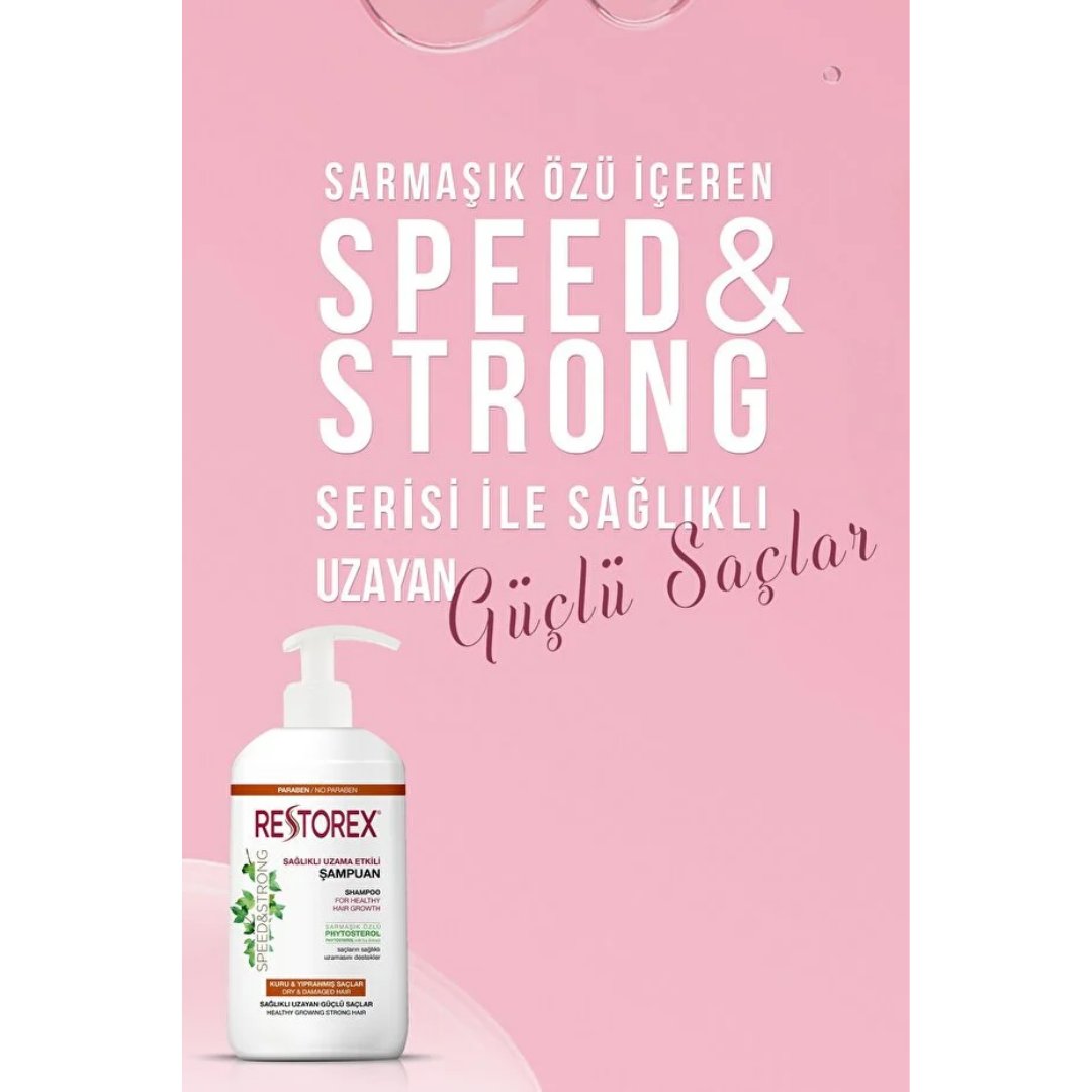 Restorex Kuru ve Yıpranmış Saçlar İçin Şampuan 1000 ml - Restorex
