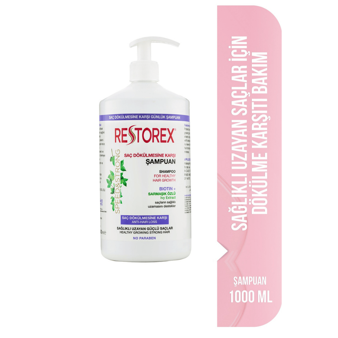 Restorex Saç Dökülmesine Karşı Ekstra Direnç Şampuanı 1000 ml - Restorex