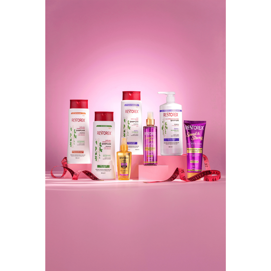Restorex Saç Dökülmesine Karşı Şampuan 900 ml - Sağlıklı Uzama Etkili - Restorex