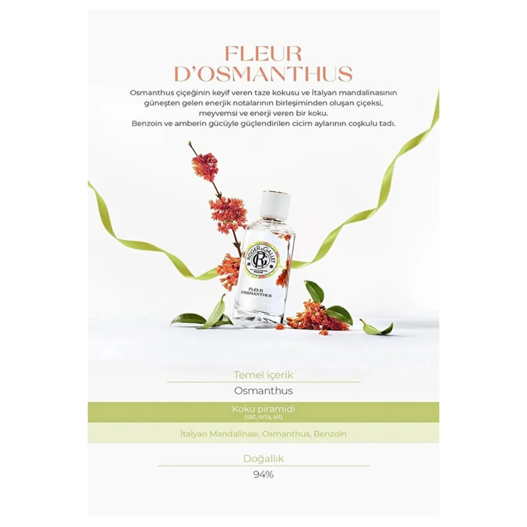 Roger & Gallet Fleur D'osmanthus Edt Parfüm 100 ml - Roger&Gallet