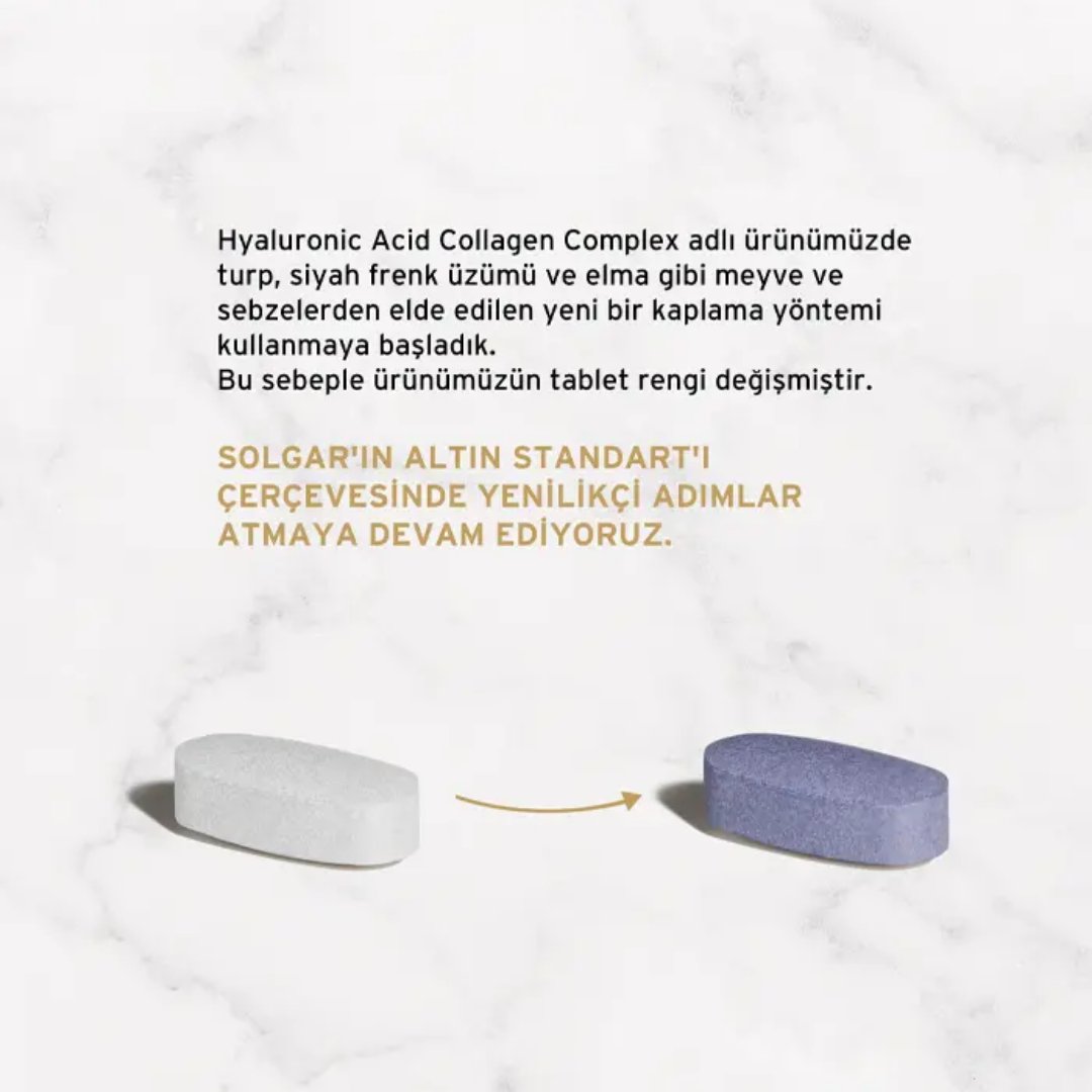 Solgar Hyaluronic Acid Collagen Complex 30 Tablet - Solgar