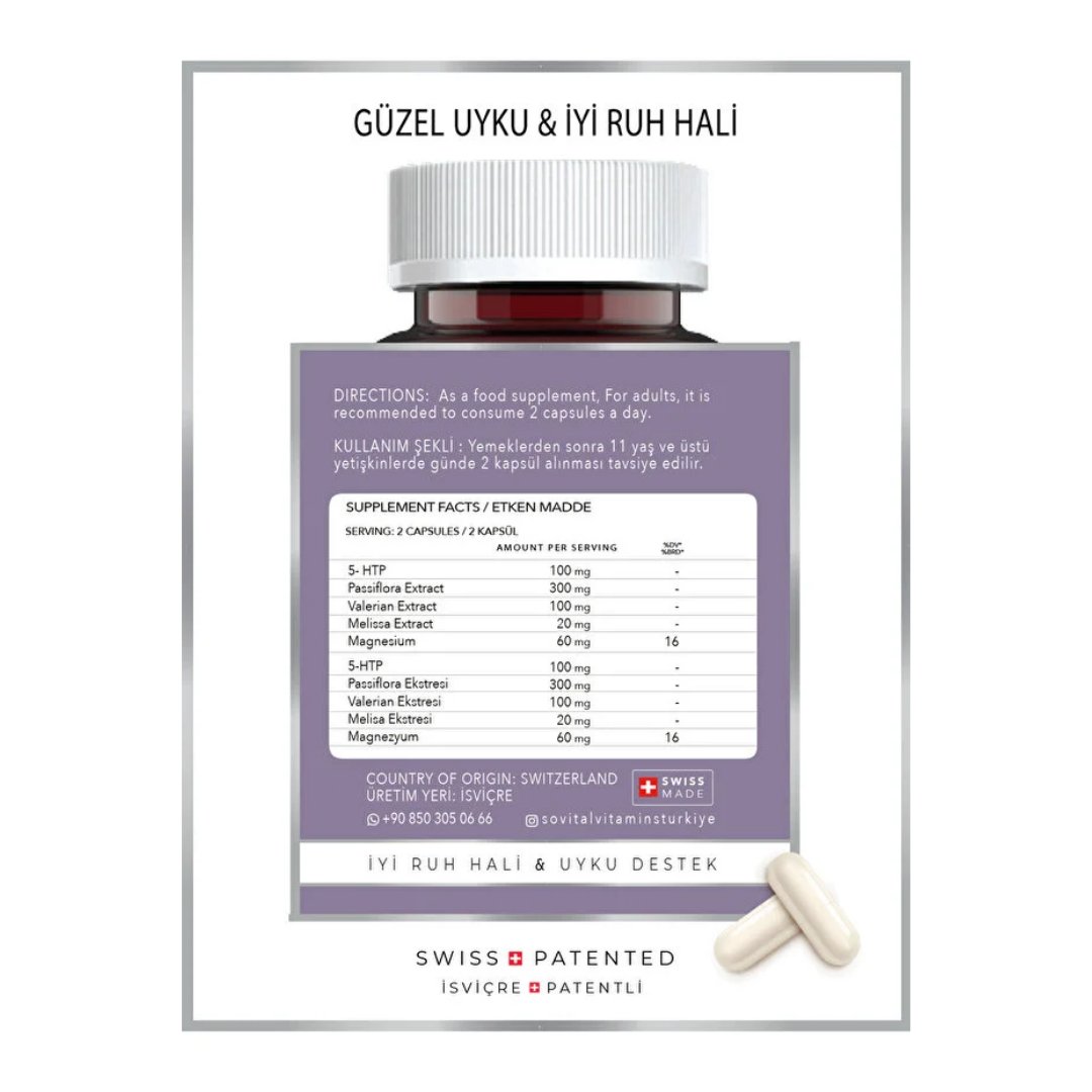 Sovital Sleep O-Max 60 Kapsül - Sovital