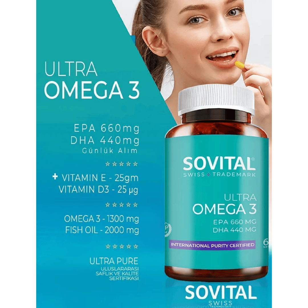 Sovital Ultra Omega 3 60 Yumuşak Kapsül - Sovital