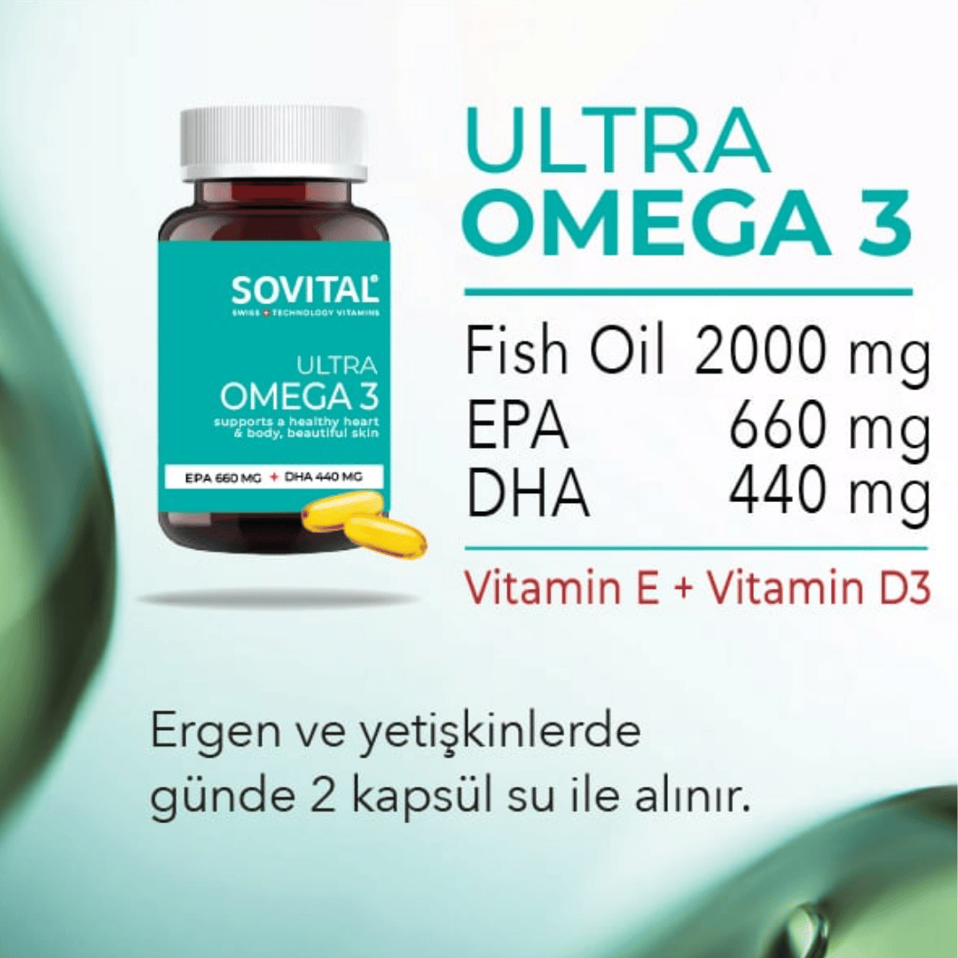 Sovital Ultra Omega 3 60 Yumuşak Kapsül - Sovital
