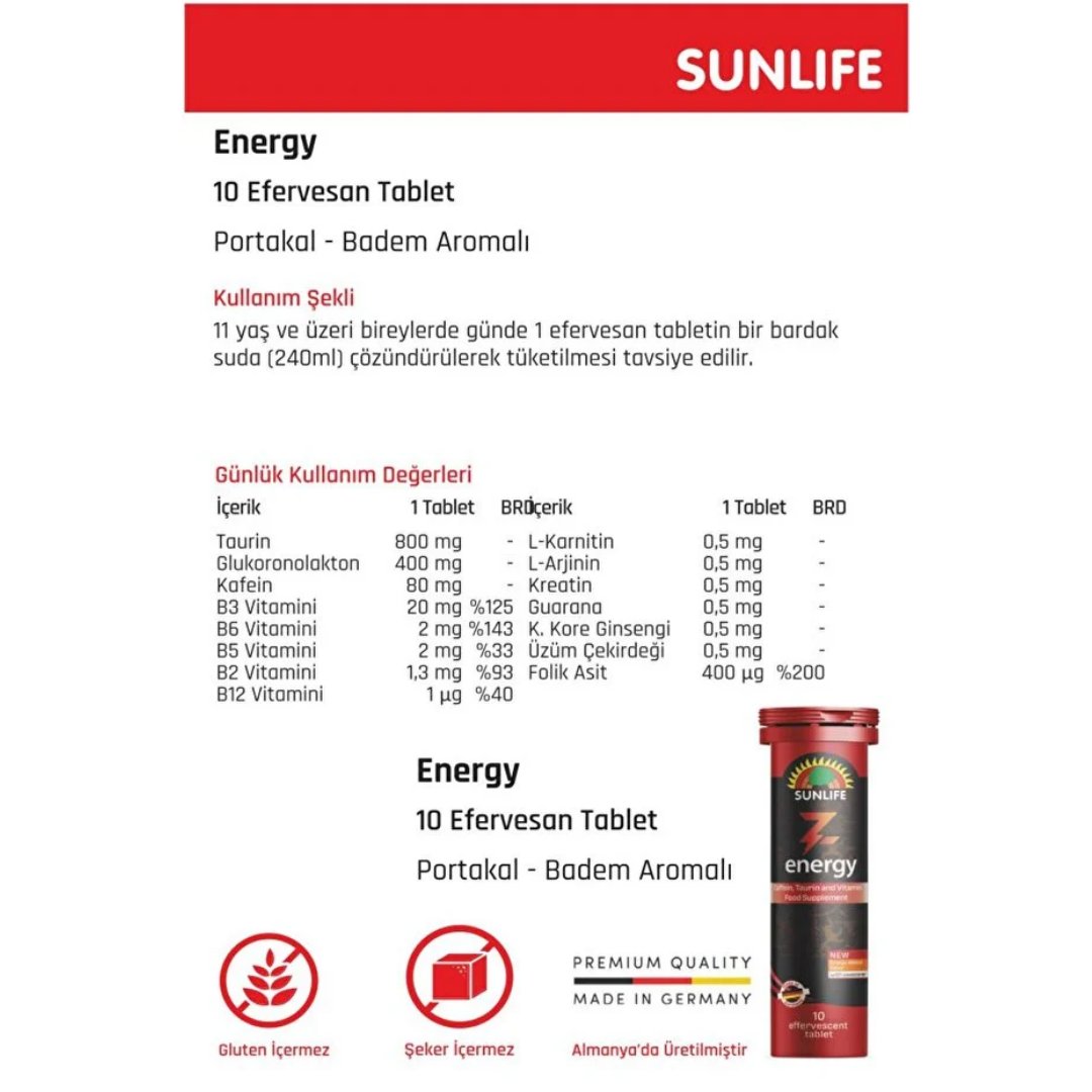Sunlife Zenergade 10 Efervesan Tablet - Sunlife