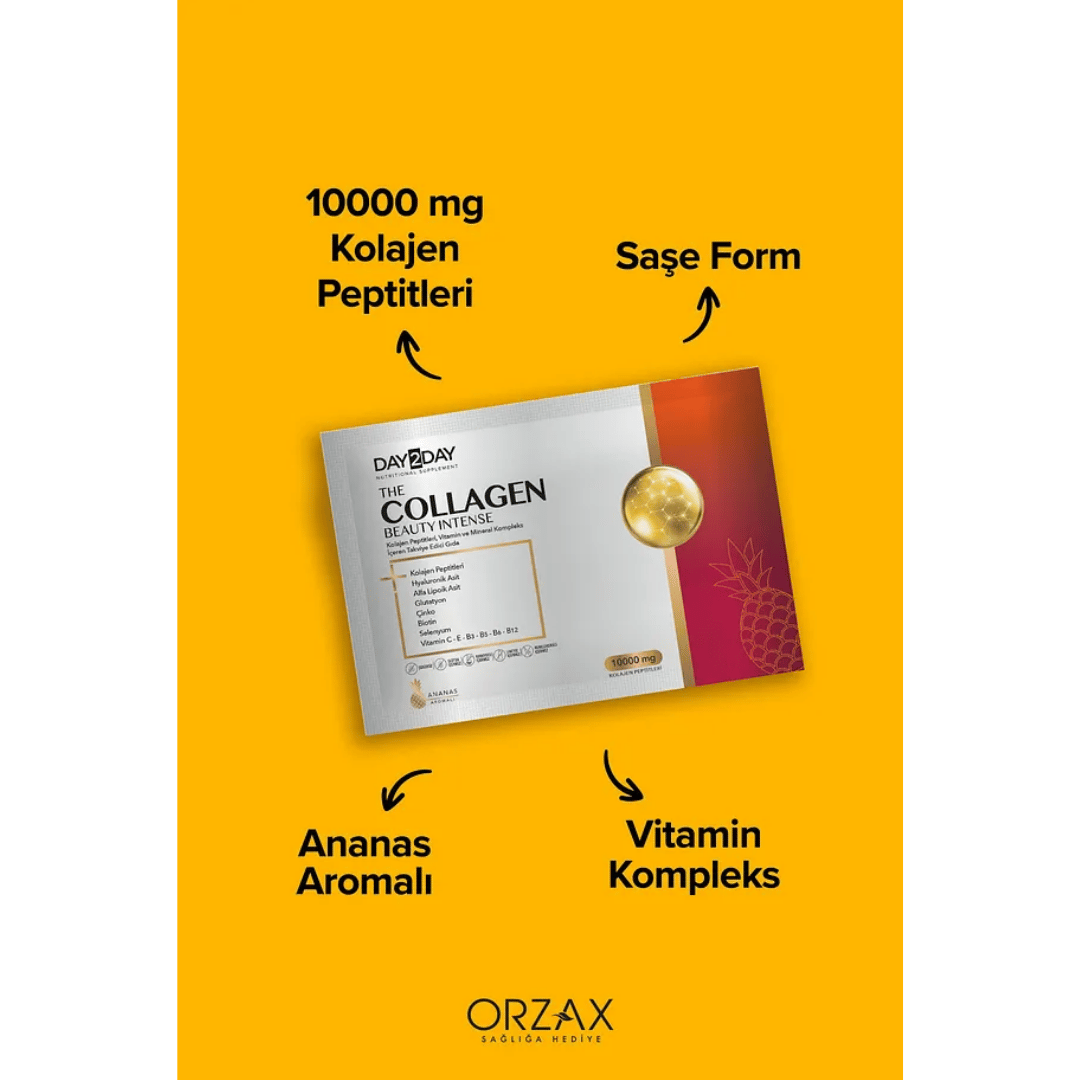 The Collagen Beauty Intense 30 Saşe - Ananas Aromalı - Day2Day