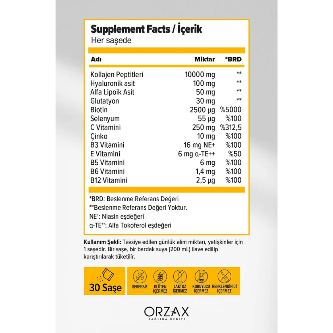 The Collagen Beauty Intense 30 Saşe - Ananas Aromalı - Day2Day