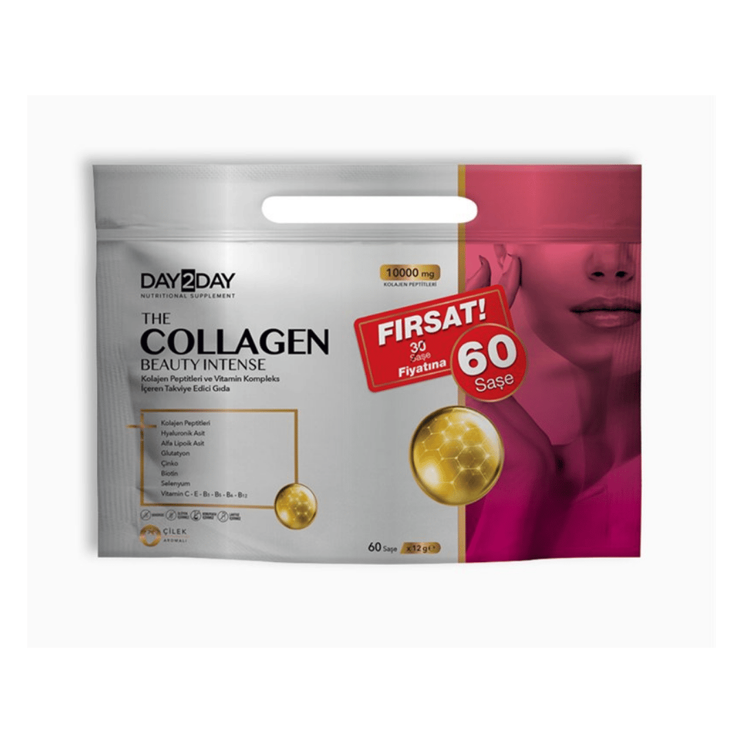 The Collagen Beauty Intense 60 Saşe Çilek Aromalı - Day2Day