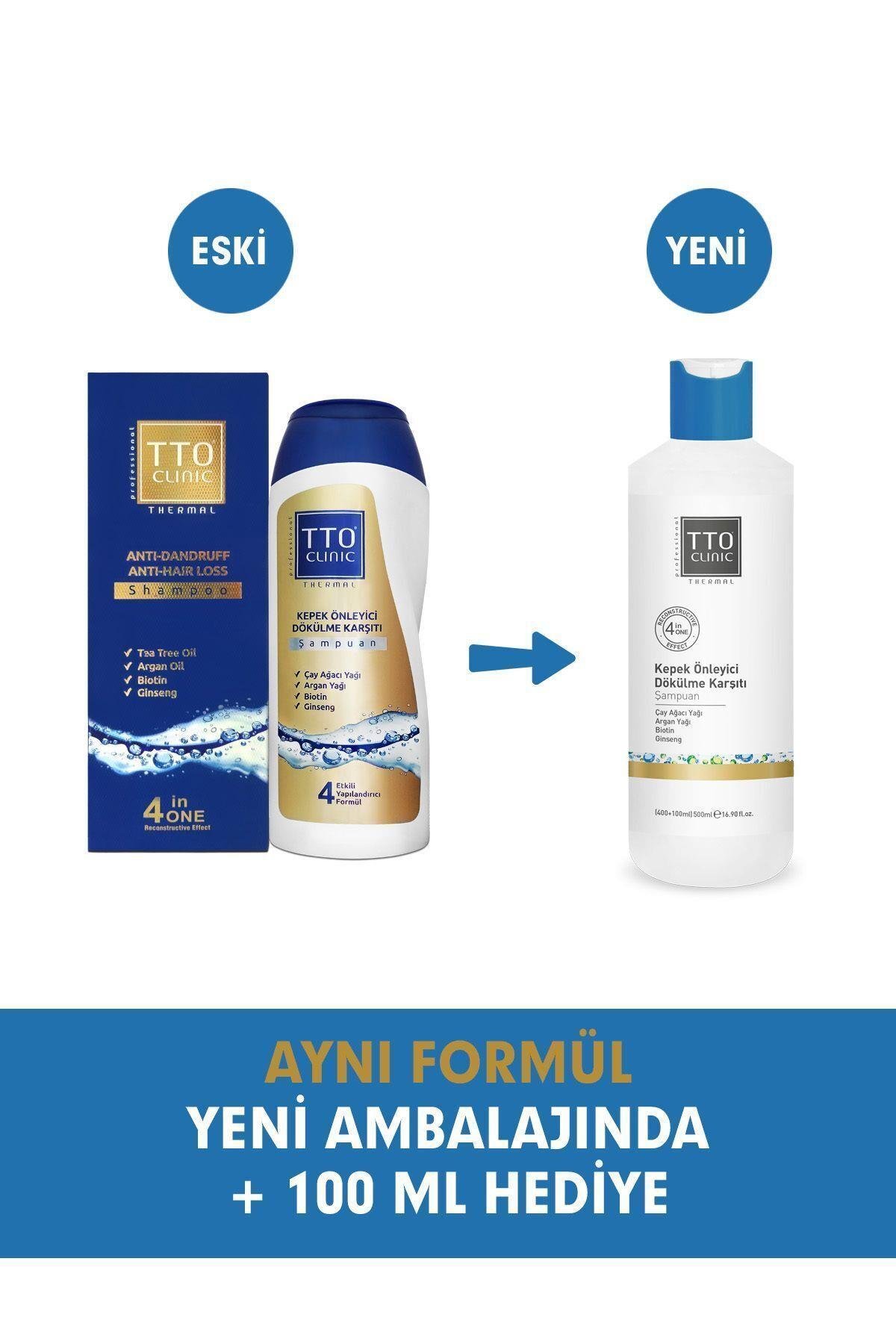 TTO Clinic Kepek ve Dökülme Karşıtı Şampuan 400 ml - TTO