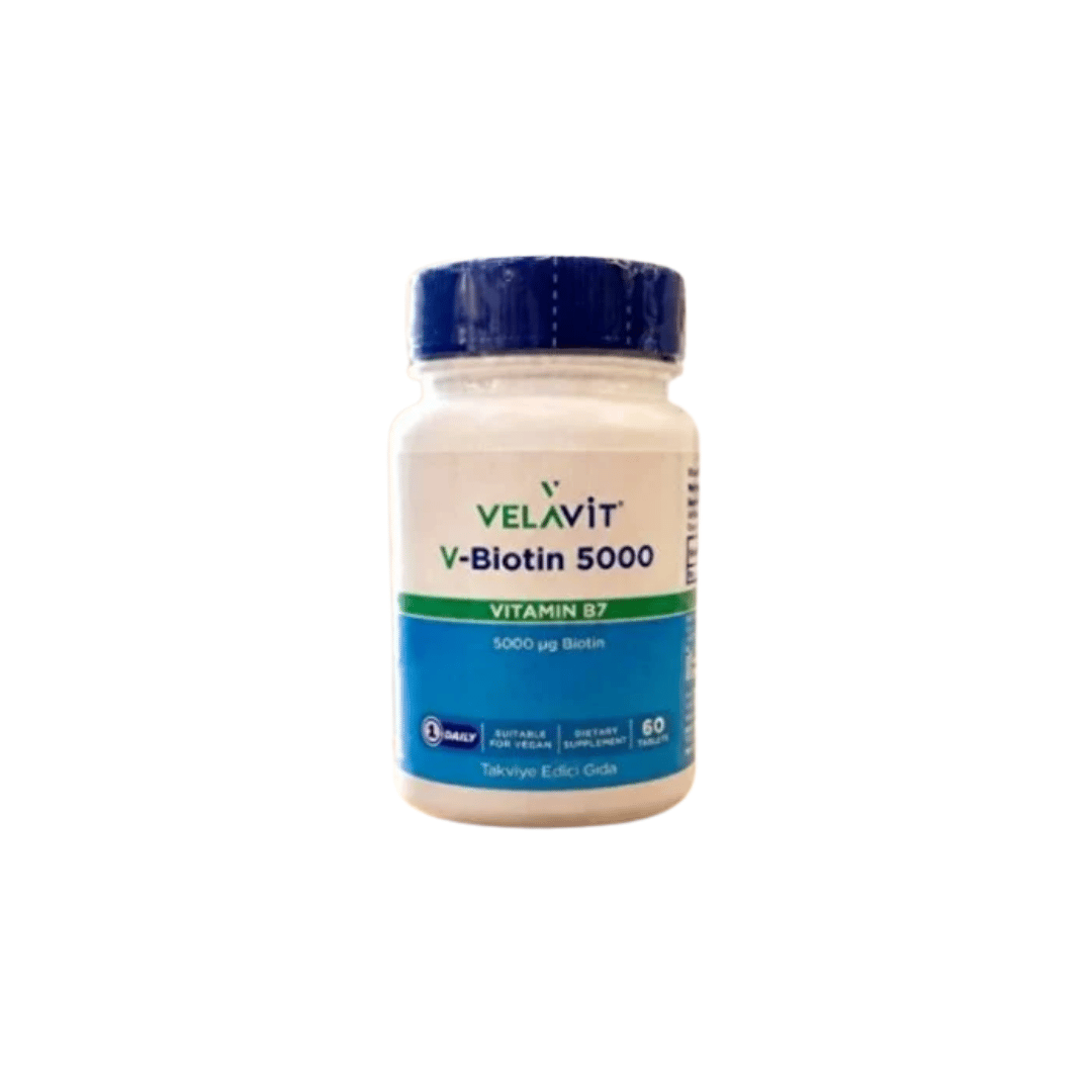 Velavit V-Biotin 5000 Vitamin B7 60 Tablet - Velavit