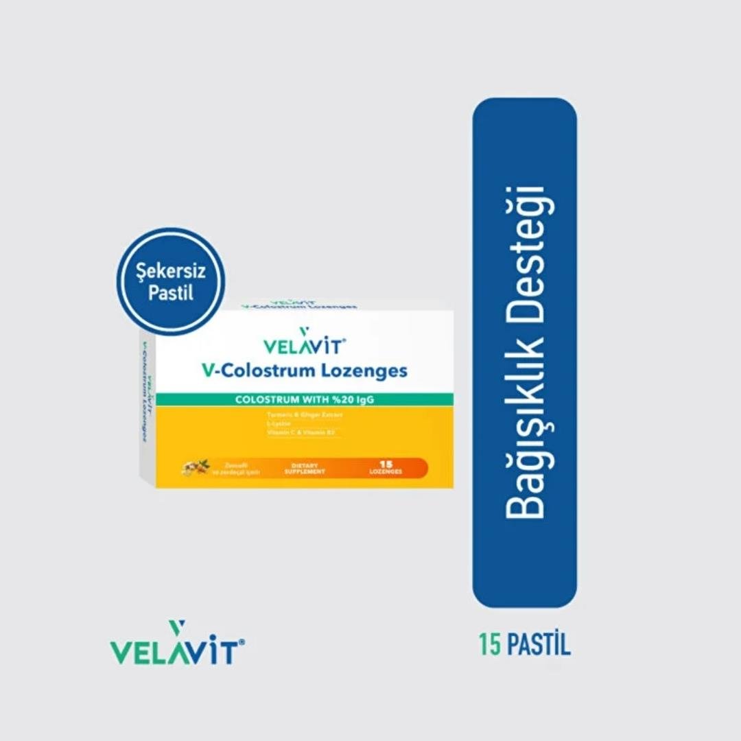 Velavit V-Colostrum Lozenges 15 Pastil - Velavit