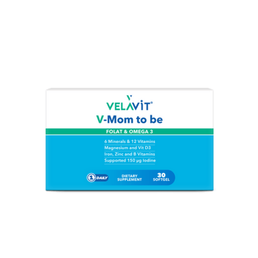 Velavit V-Mom To Be Folat ve Omega3 30 Softgel - Velavit