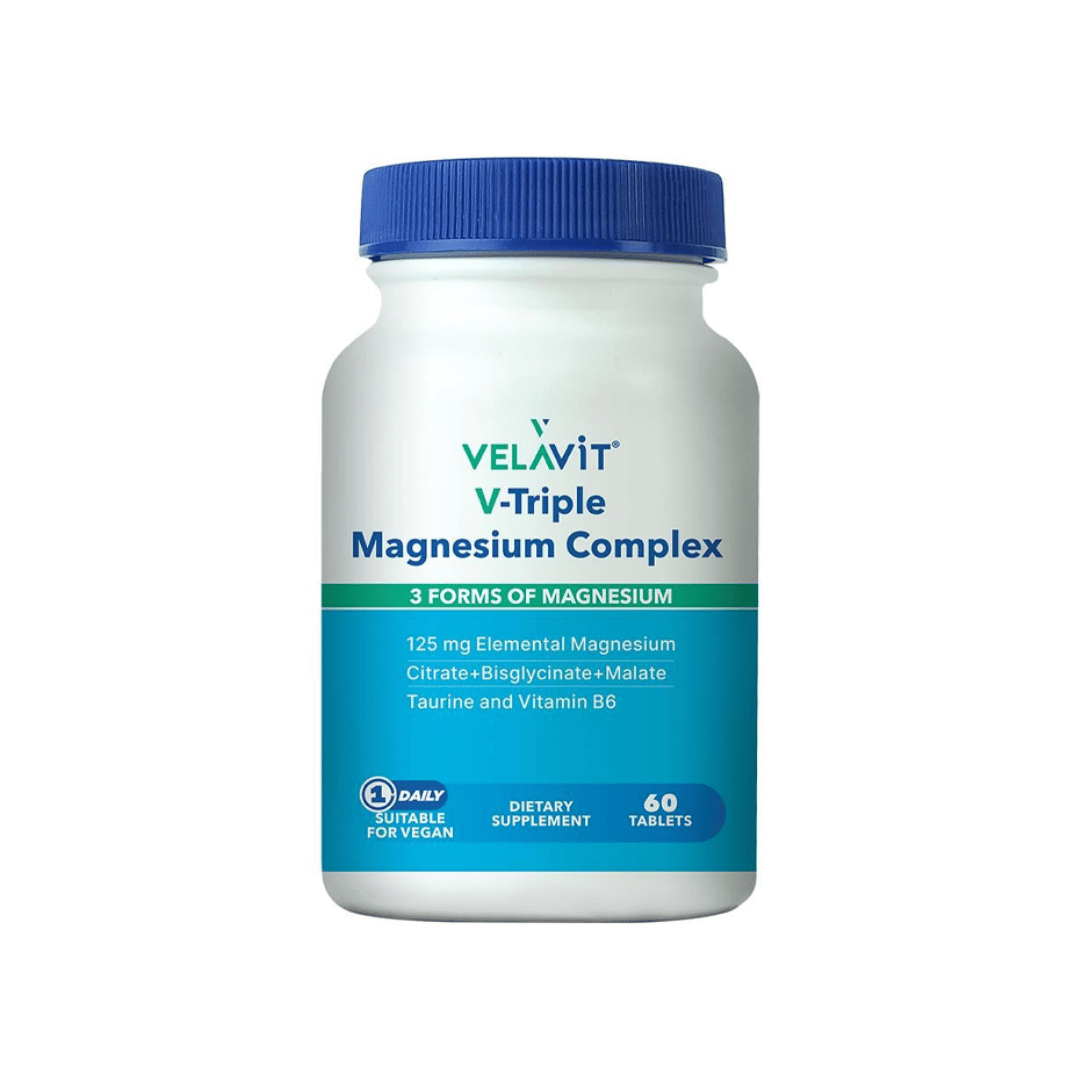 Velavit V-Triple Magnesium Complex Takviye Edici Gıda 60 Tablet - Velavit
