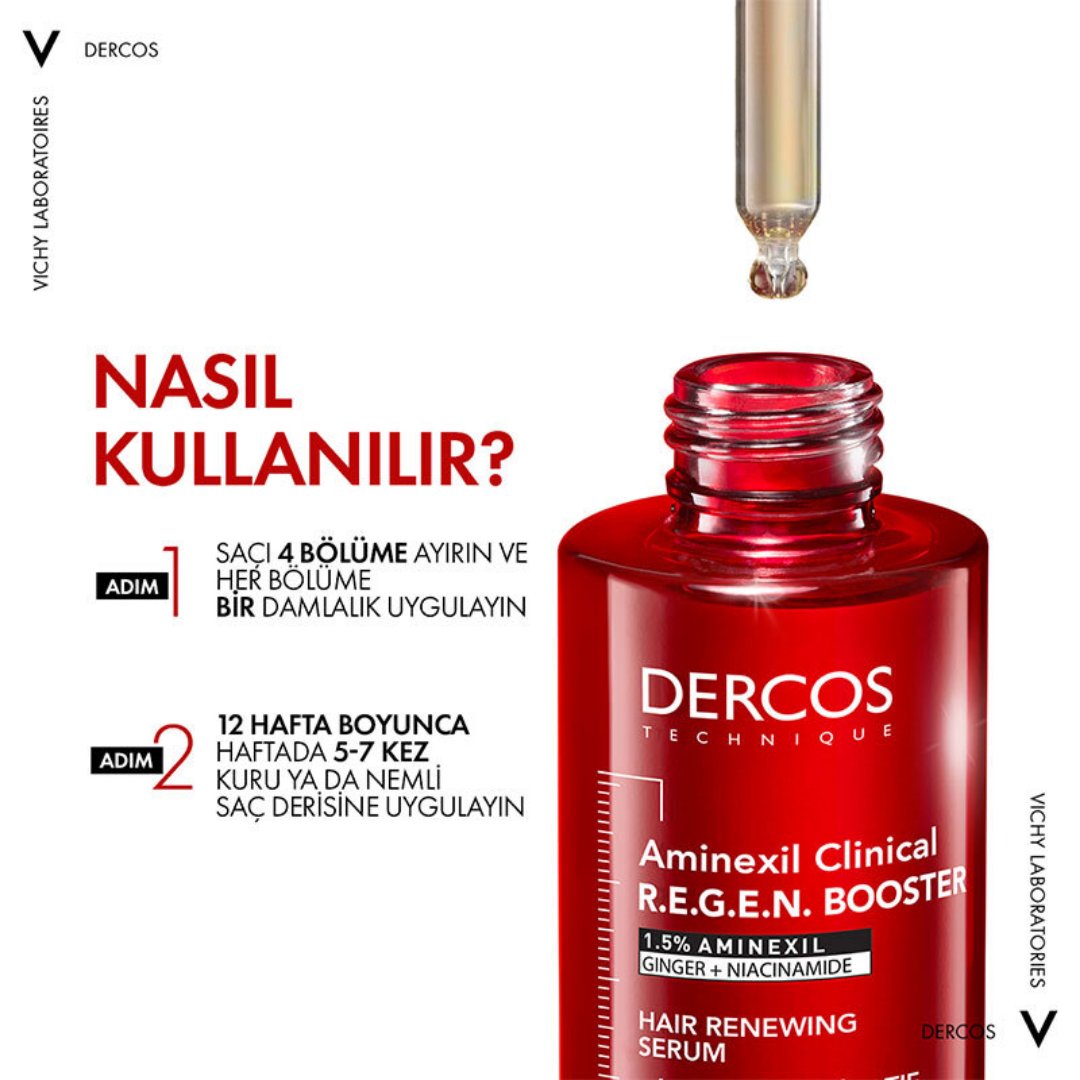 Vichy Aminexil R.E.G.E.N Booster Saç Dökülmesine Karşı Serum 90 ml - Vichy
