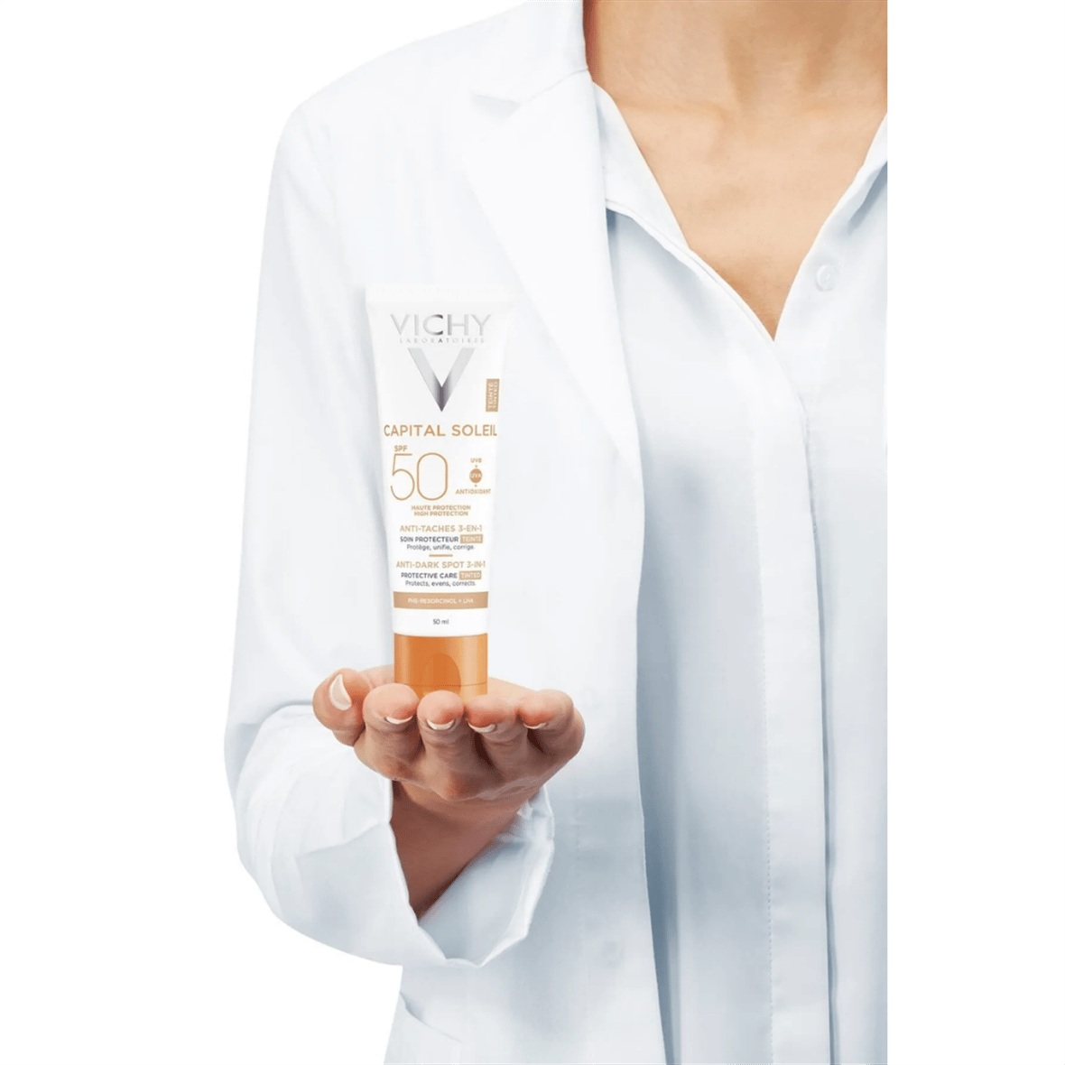 Vichy Capital Soleil Spf 50+ Anti Dark Spots Leke Karşıtı Renkli Güneş Kremi 50 ml - Vichy
